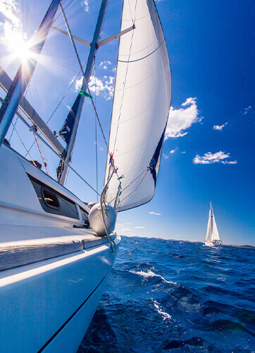 Practică sailing, navigație cu vele